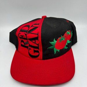 Vintage Red Giant K-Products Hat Snapback Cap Red‎ Black Men